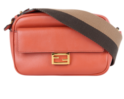 Web Camera Bag, Leather, Orange, 8BS042, 3*